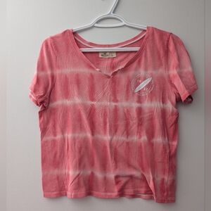 Hollister Los Angeles California Pink T Shirt Womens Size Large